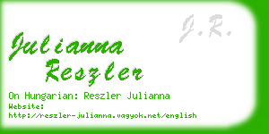 julianna reszler business card